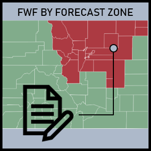 Link to the area wide fire weather forecast produced by NWS Boulder