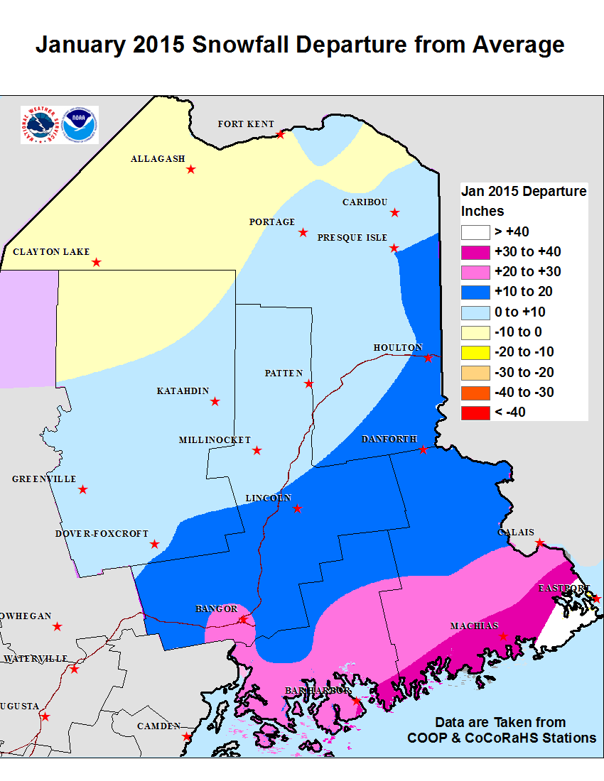 Monthly And Seasonal Snow Maps