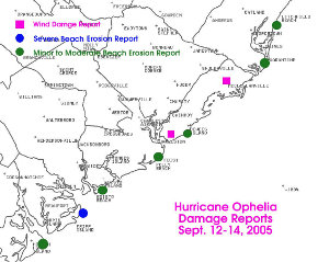 Hurricane Ophelia damage reports