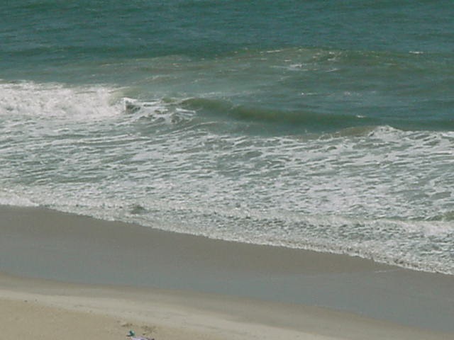 A rip at Carolina Beach, NC (Sept 11, 2001)