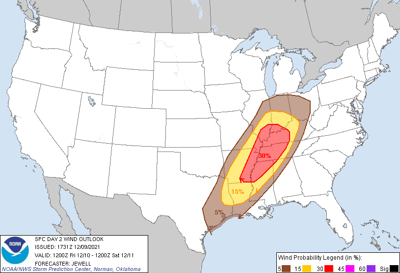 SPC Day 2 Probabilistic Wind Outlook