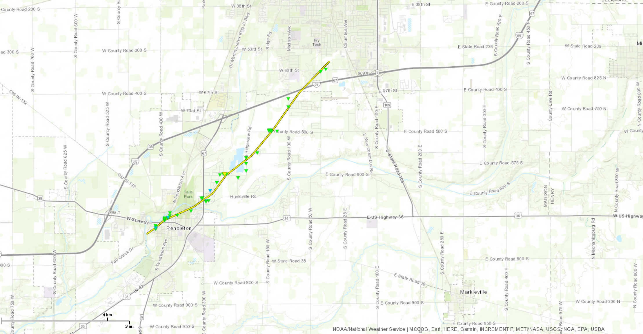 Track Map - Pendleton Tornado
