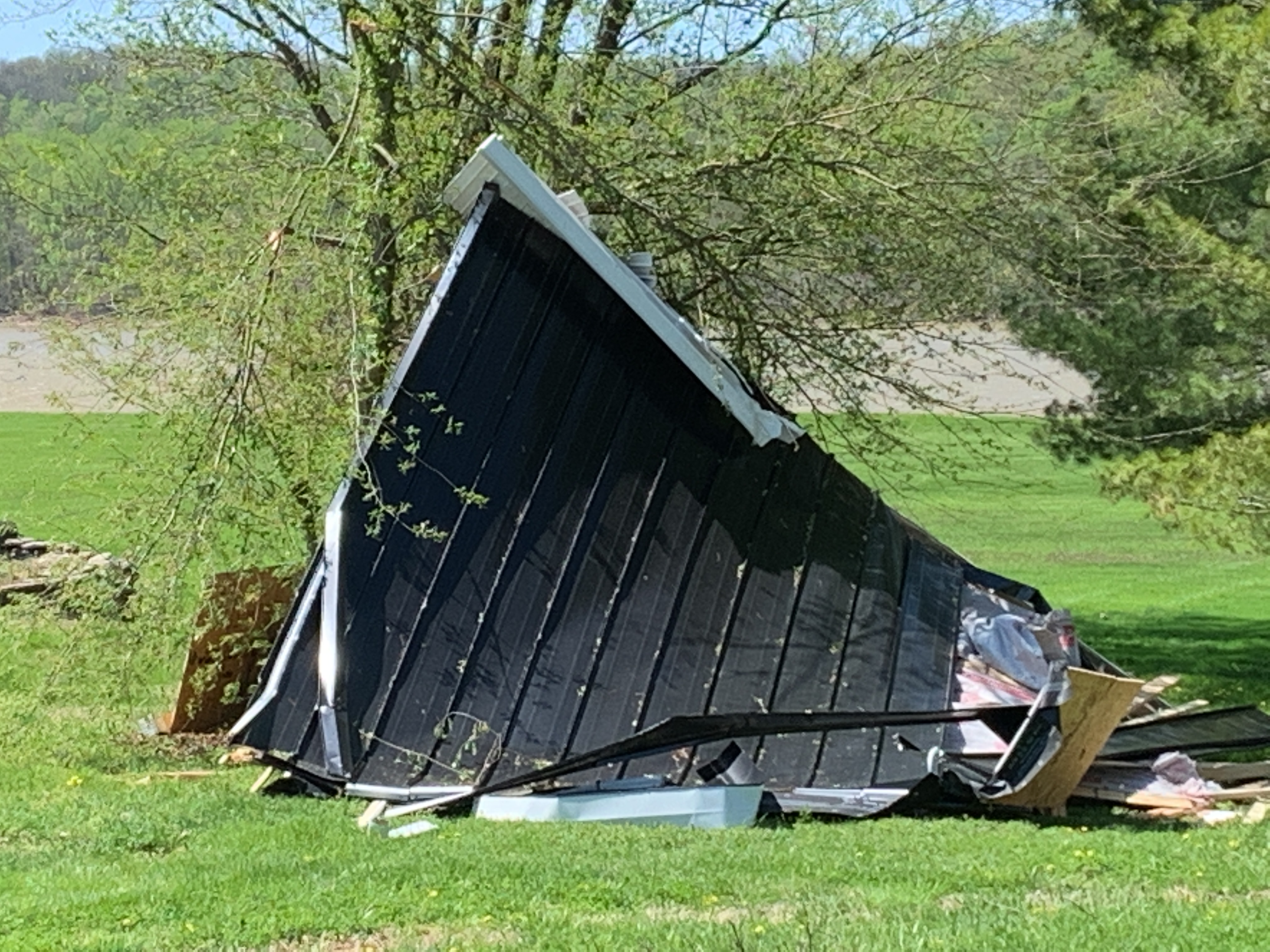 Oldham County Damage in Cardinal Subdivision