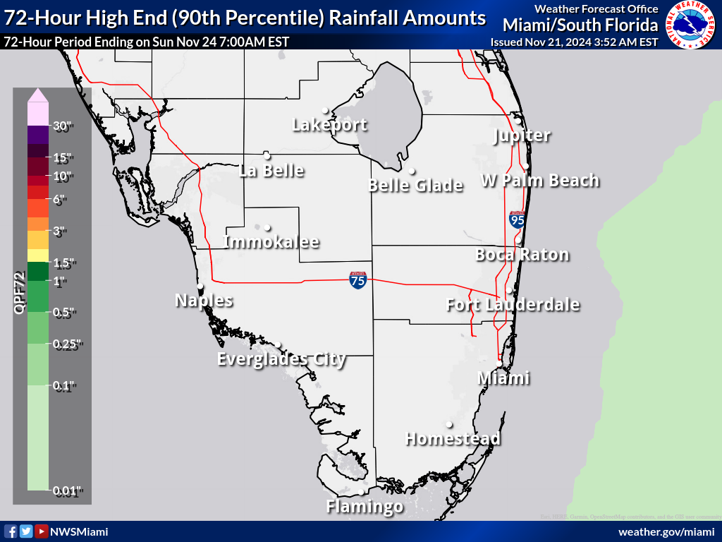 Greatest Possible Rainfall for Day 1-3