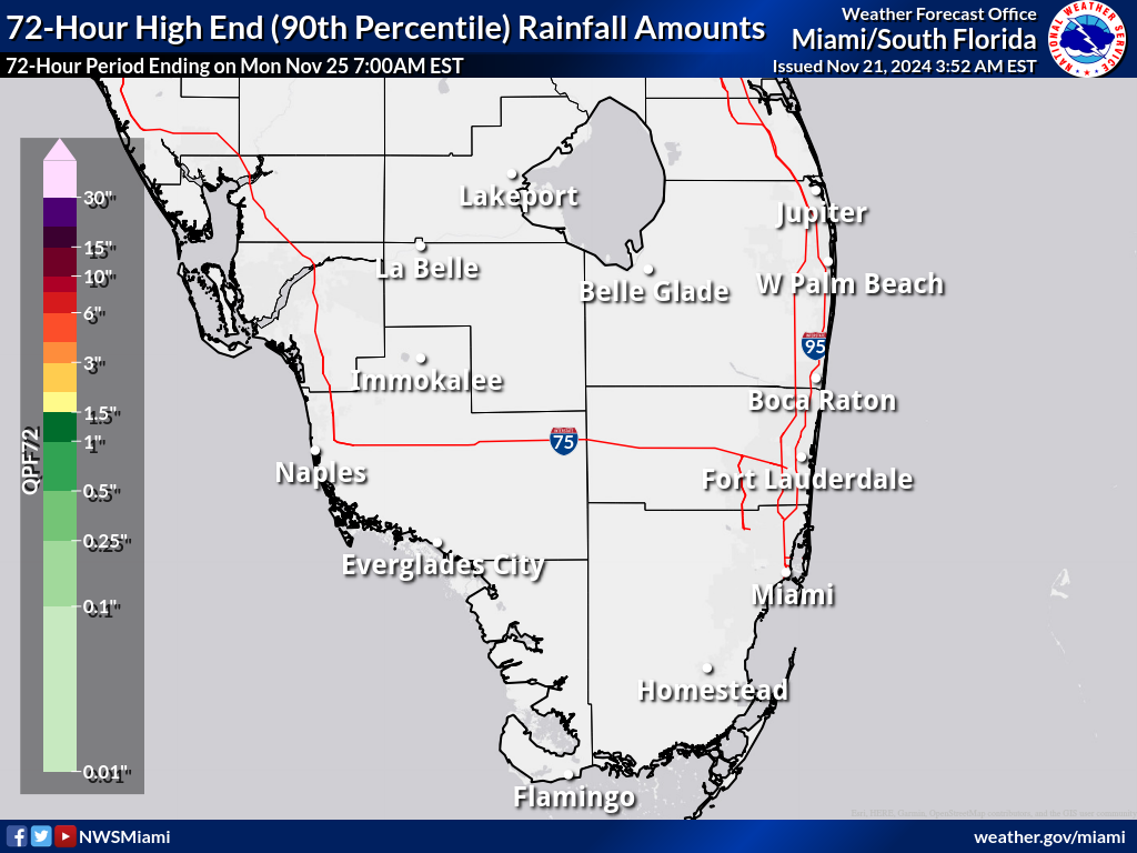 Greatest Possible Rainfall for Day 2-4