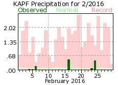February Precipitation 2016