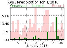 January precipitation 2016