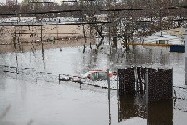 Photograph of flooding in West Warwick