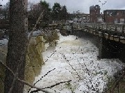 Photograph of a dam along the Sudbury River at Saxonville, MA (SAXM3)
