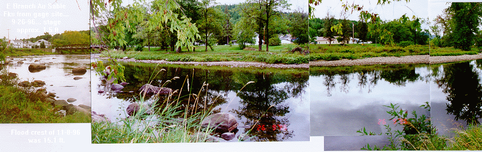 Photograph of the East Branch Ausable River at Ausable Forks, NY (ASFN6)