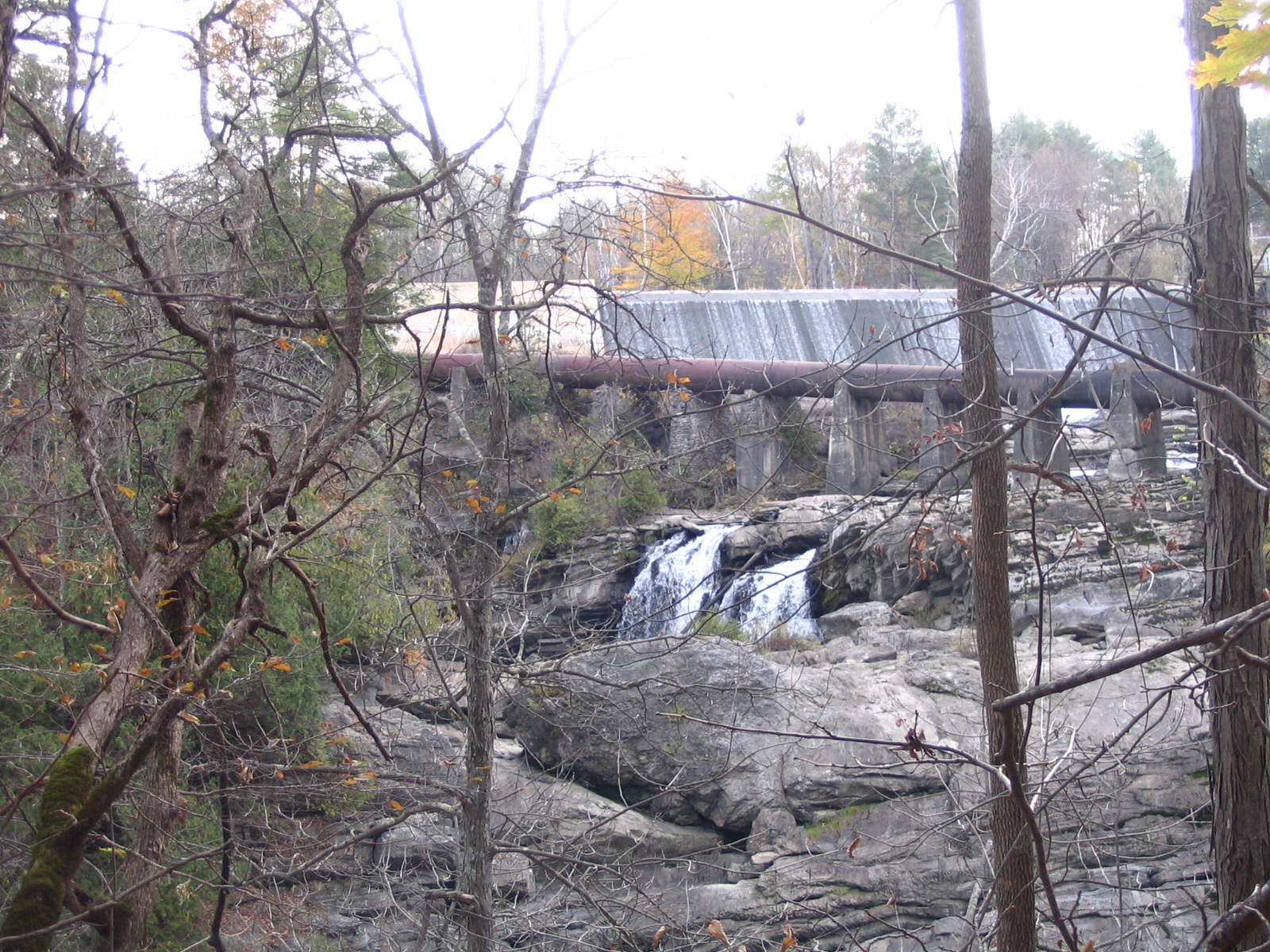 Photograph of the Poultney River at Carvers Falls, VT (CARV1) power plant