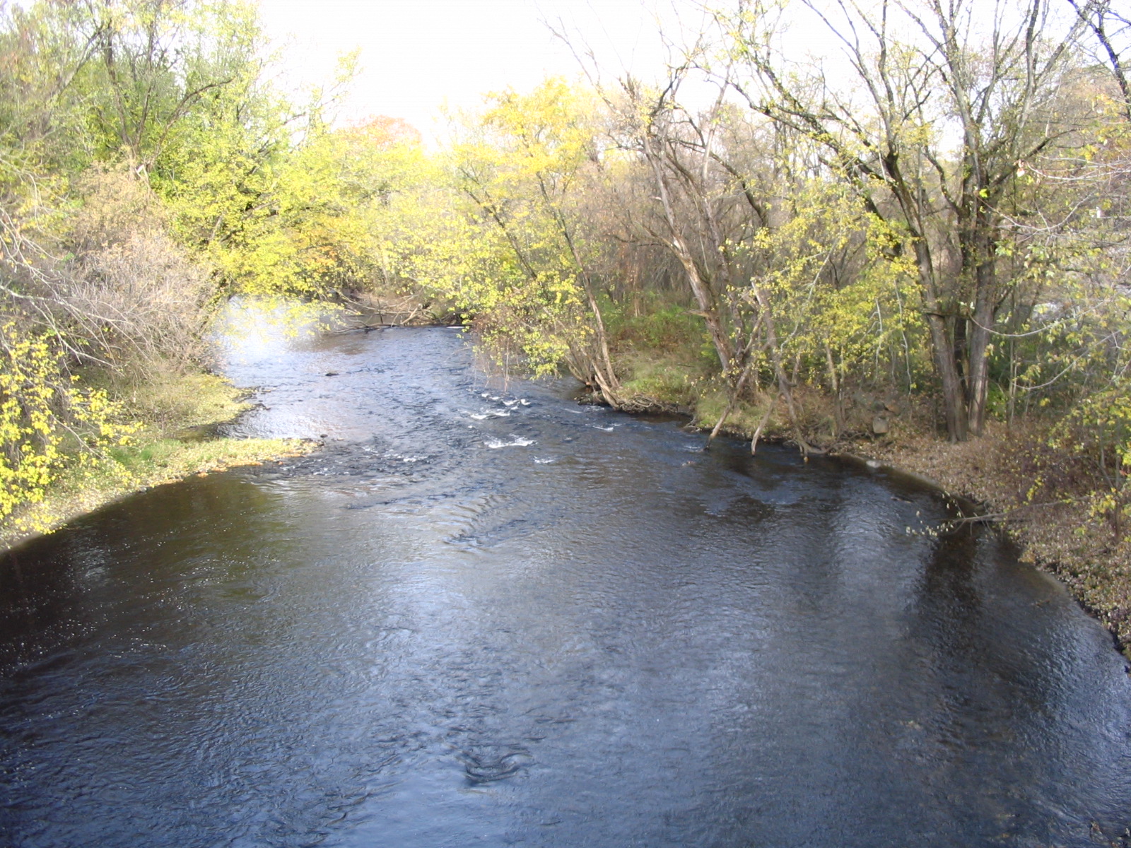 Photograph of the Otter Creek at Center Rutland, VT (CENV1) looking downstream