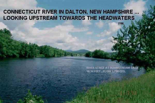 Photograph of the Connecticut River at Dalton, NH (DLTN3) looking upstream