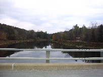 Photograph of the Lamoille River at East Georgia, VT (GEOV1) looking upstream from downstream of the gage