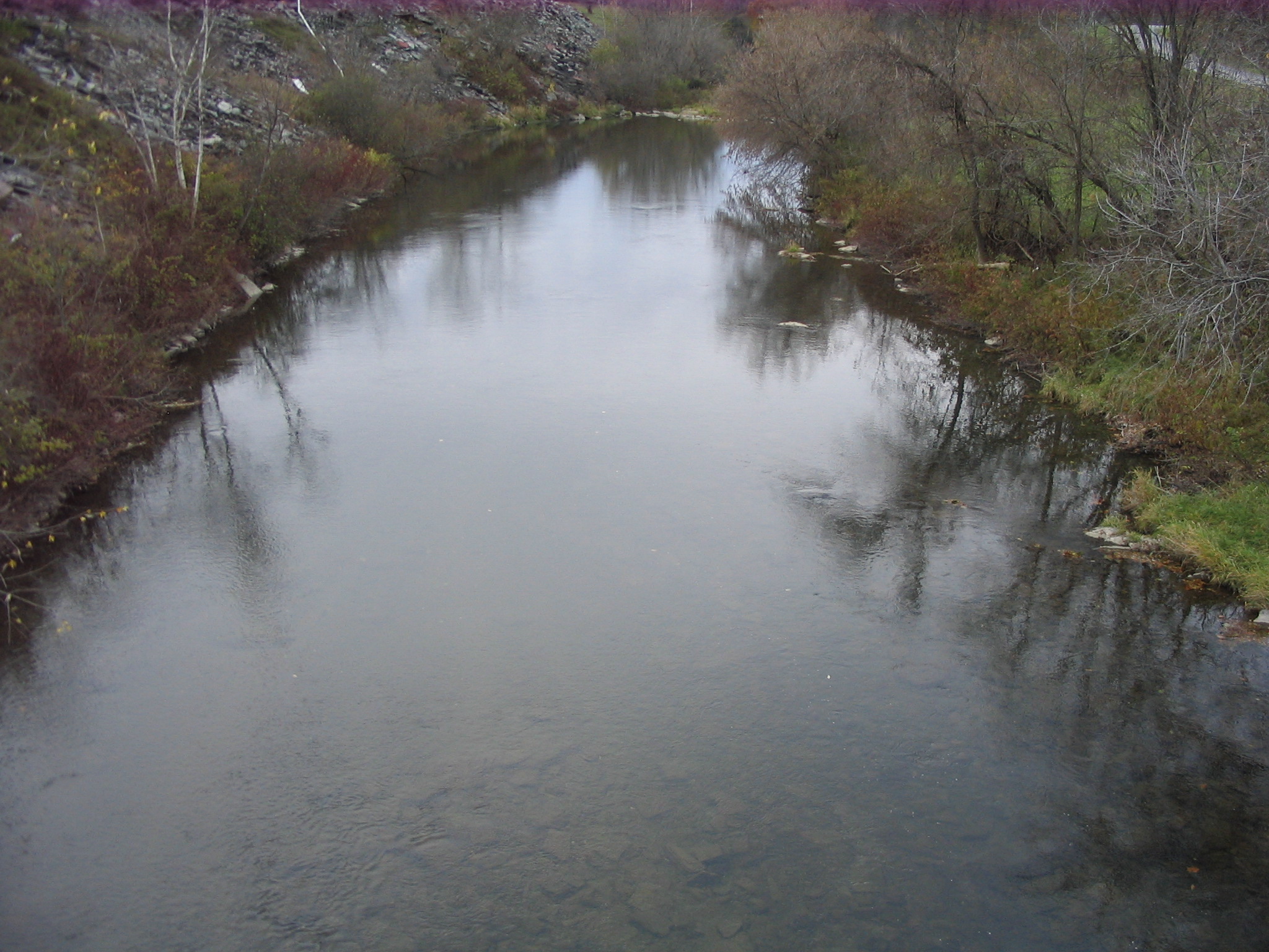 Photograph of the Mettawee River at Granville, NY (GVVN6) looking downstream