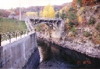 Photograph of the Sacandaga River intake at Stewart's Bridge, NY (HDLN6)