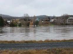 Photograph of the water level at International Bridge