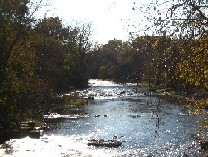 Photograph of the Cayuga Creek bridge at Lancaster, NY (LCSN6)