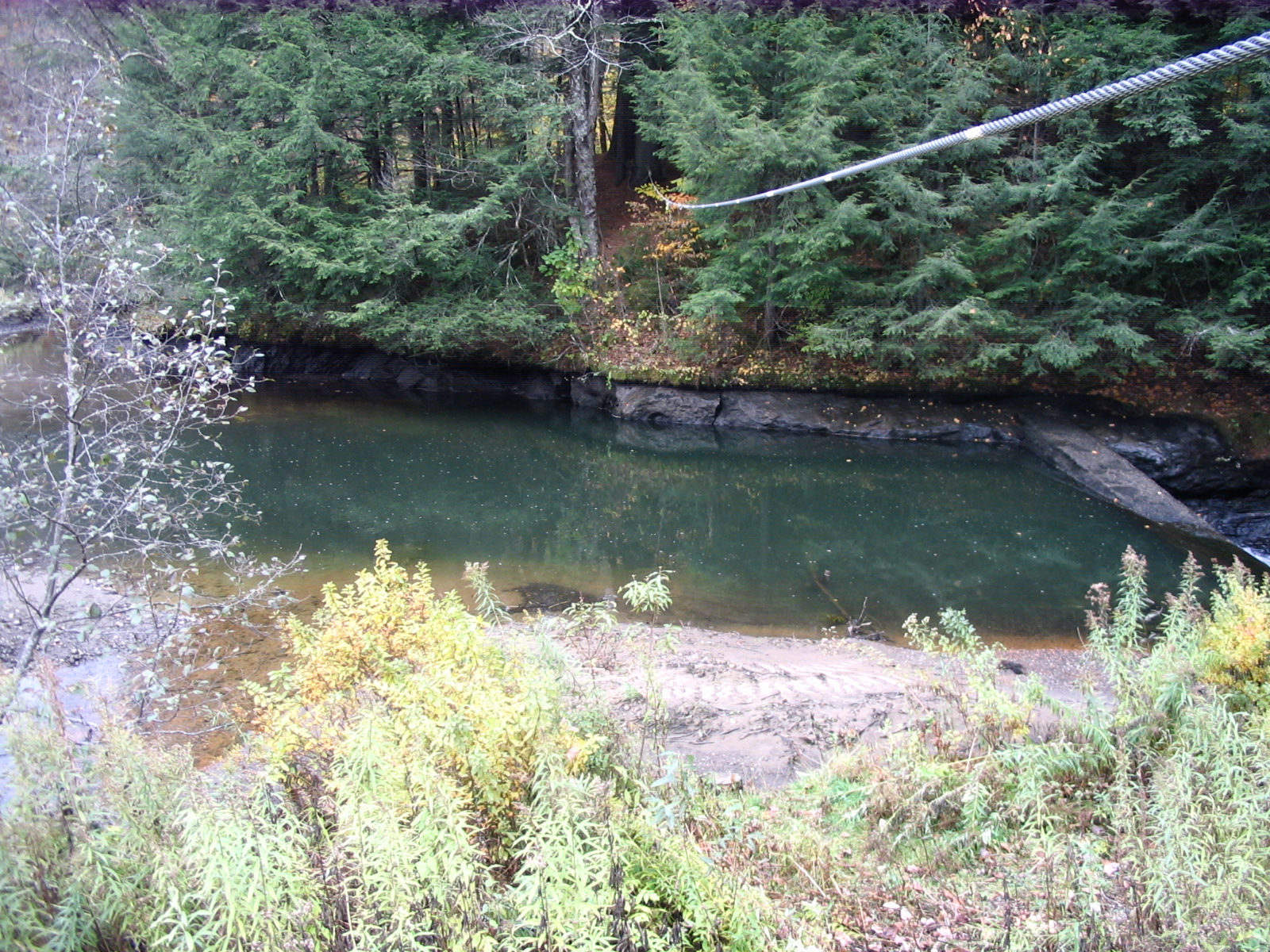 Photograph of a pool just upstream of the Little River at Waterbury Reservoir, VT (WRSV1)