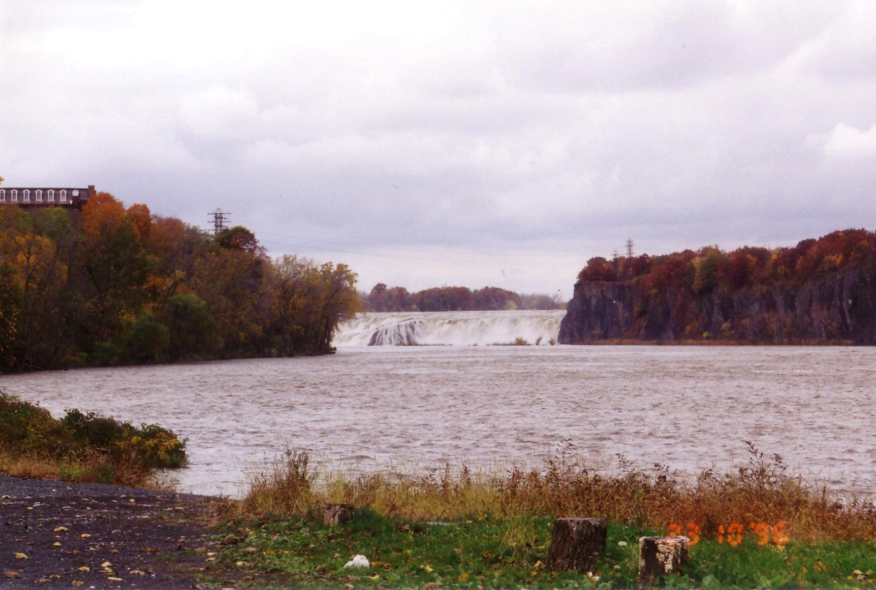 Photograph of the Mohawk River at Cohoes, NY (COHN6)