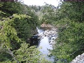 Photograph of the Missisquoi River downstream of of the waterfalls near North Troy, VT (NTYV1)