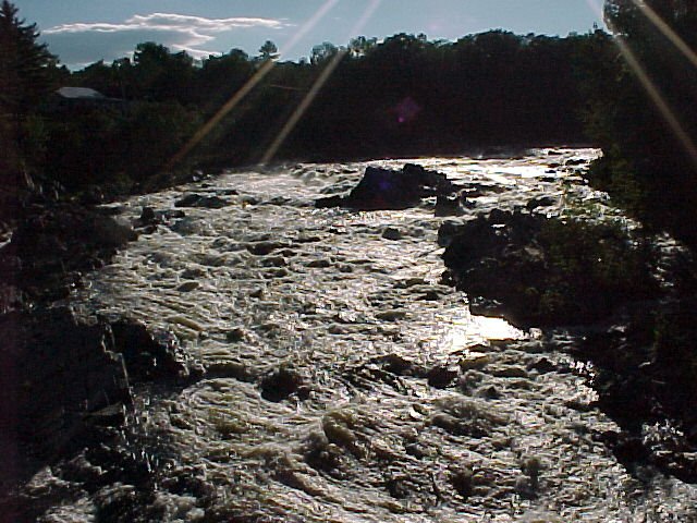 Photograph of the Sebasticook River at Pittsfield, ME (PITM1) looking upstream