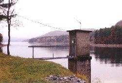 Photograph of the Sacandaga Lake gage house