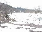 Photograph of river ice along the Schoharie Creek upstream of the Prattsville dam