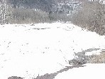 Photograph of river ice along the Schoharie Creek downstream of the Prattsville dam