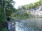 Photograph of the Schoharie Creek in Burtonsville, NY (BRTN6) looking downstream