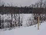 Photograph of an ice jam along the Allagash River in Maine in December 2003