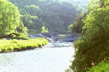 Photograph of the Lamoille River at Johnson, VT (JONV1) looking downstream