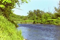 Photograph of the Lamoille River at Johnson, VT (JONV1) looking upstream