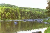 Photograph of the Lamoille River at East Georgia, VT (GEOV1) looking downstream