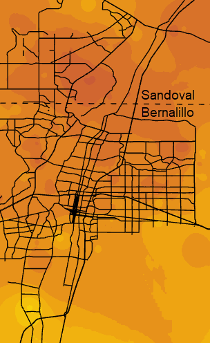 Albuquerque Precipitation Map for the 2020 Monsoon