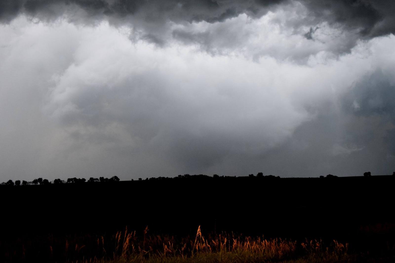 Brief Tornado near Clark, SD - Photo by Bradley Winger