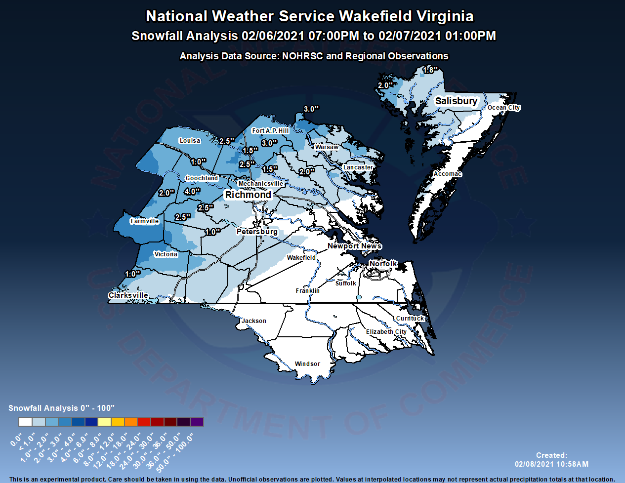 Snow Reports Feb 7th 2021