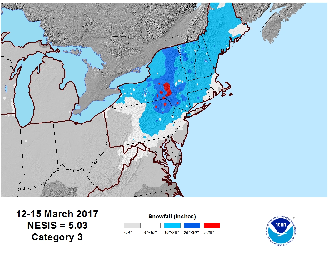 March 14, 2017 Nor'easter / Pi Day Blizzard