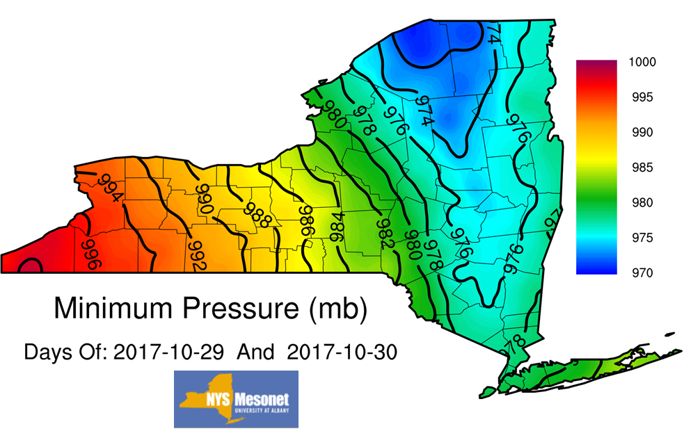 Wind And Rain Map October 29-30, 2017 Damaging Winds, Heavy Rainfall & Flooding