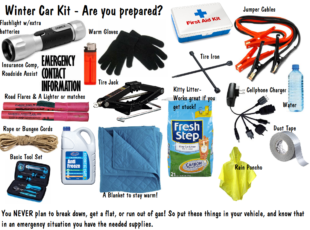 10 Things You Need in Your Winter Emergency Car Kit – 3V Gear