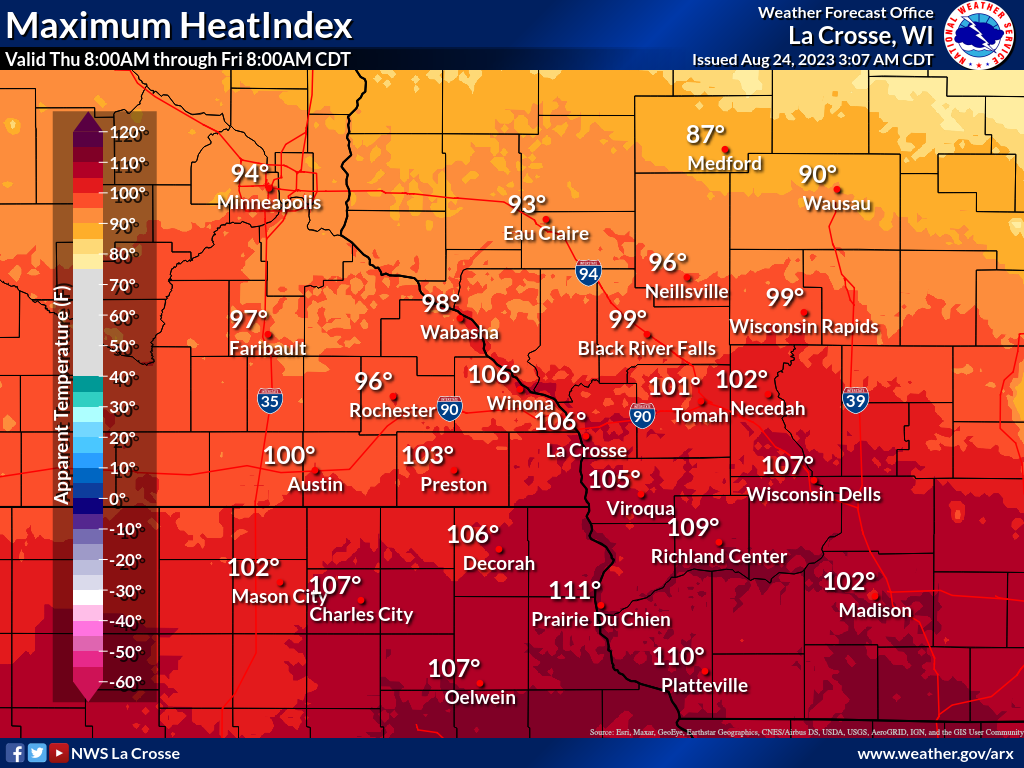Today's Forecast Heat Index