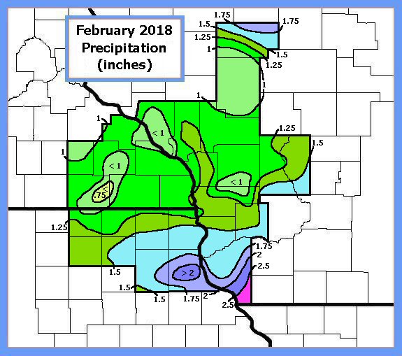 February 2018 precipitation