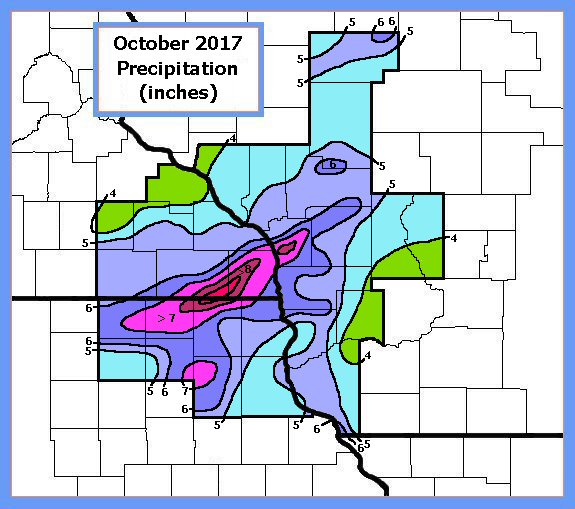 October 2017 precipitation