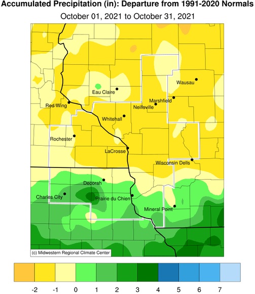 October 2021 Hydrologic And Precipitation Summary