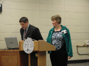 Afternoon Moderator John Wetenkamp introducing Linda Engebretson  (DVN Forecaster)