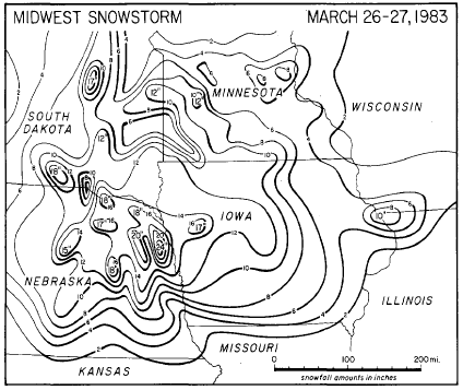 March 26-27, 1983 Snow Totals