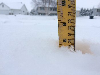 measuring snow image