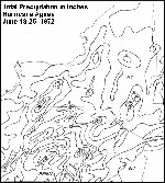 Hurricane Agnes Rainfall map June 18-25, 1972