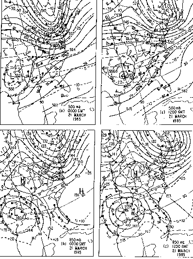 weather charts as describe previously.