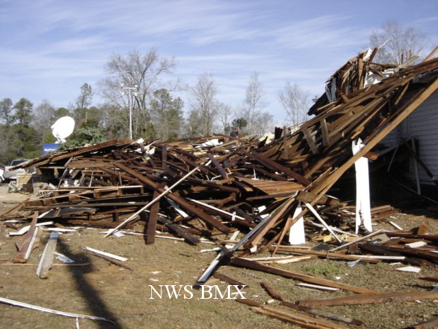 Windham Springs Baptist Church Damage